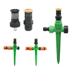 Sprinkler de água com 1/2 Polegada fio plástico suporte 0-360 graus ajustável fazenda jardim gramado bico rega & irrigação