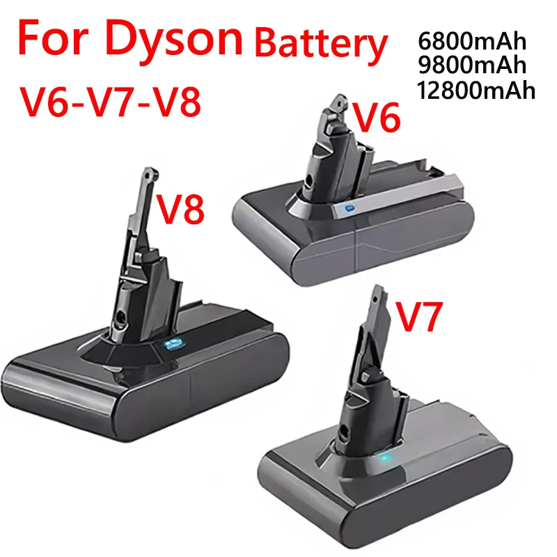 Vacuum Cleaner Rechargeable Battery for Dyson V6 V7 V8 Series SV07 SV09 SV10 DC58 DC31 DC34 Absolute Fluffy Animal Pro Bateria