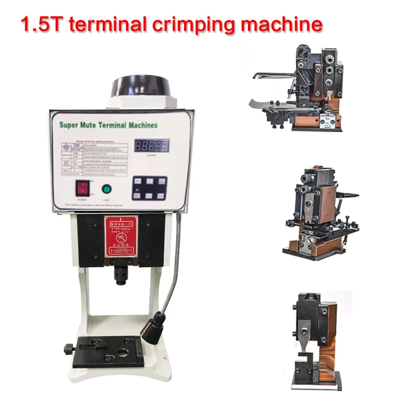 

1.5T Super Mute Semi Automatic Terminal Crimping Machine Terminal Stamping achine Terminal Applicator Crimping Machine