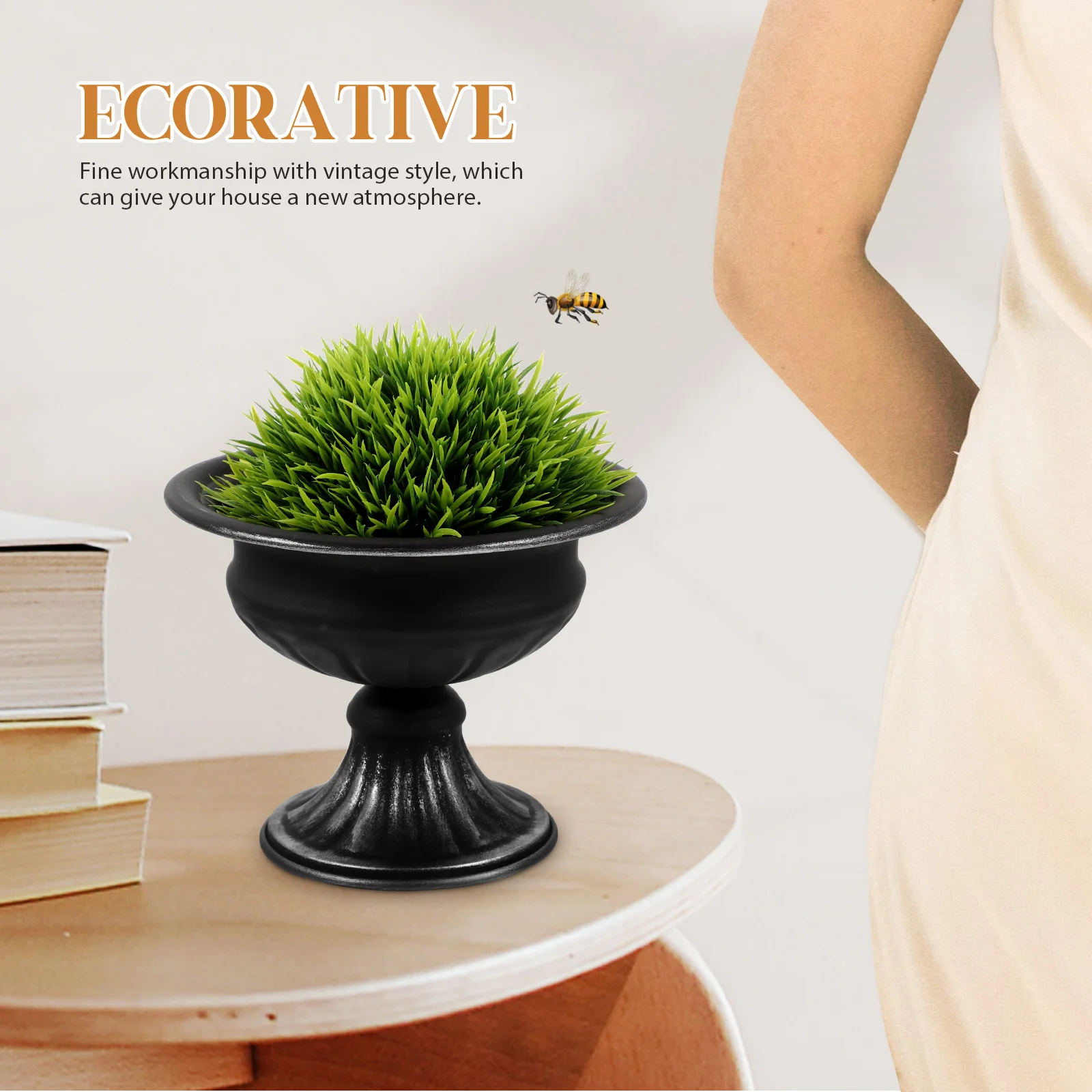 

1Pcs Iron Craft Vase Style Desktop Flower Arrangement Decorative Home Scene Adornment Iron Craft Vase