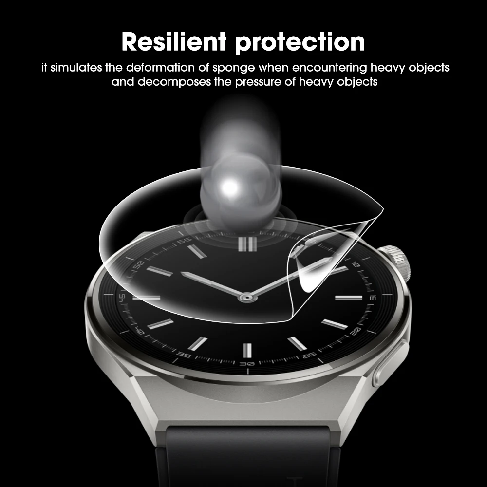 Soft TPU Hydrogel Film For Huawei Watch GT3 GT2 46/42mm GT3Pro 43mm Anti-scratch Screen Protector for Huawei GT CYBER Not Glass