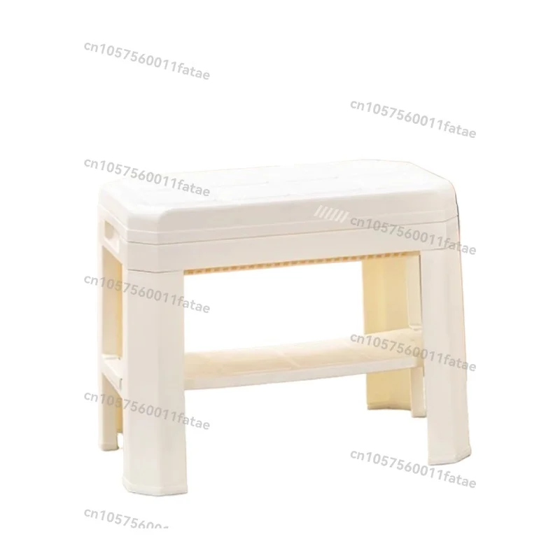 

Entrance Door Shoe-Changing Stool Detachable Household Shoe Cabinet Stool Integrated Thickened with Partition