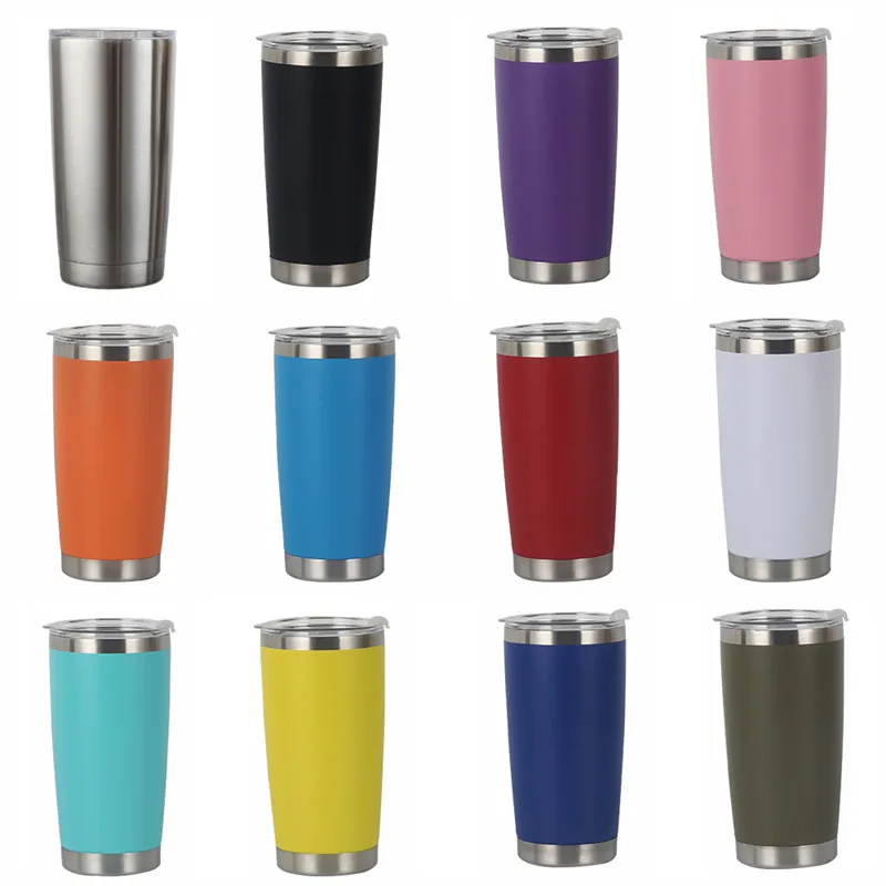 20OZ Custom Logo Thermal Mug Beer Cups Stainless Steel Vacuum Insulated Tumbler Thermos With Lid Coffee Mug Water Bottle for Car