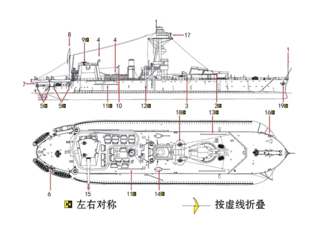 1/2000 resin model set  British shallow water heavy artillery ship Lord Cliff