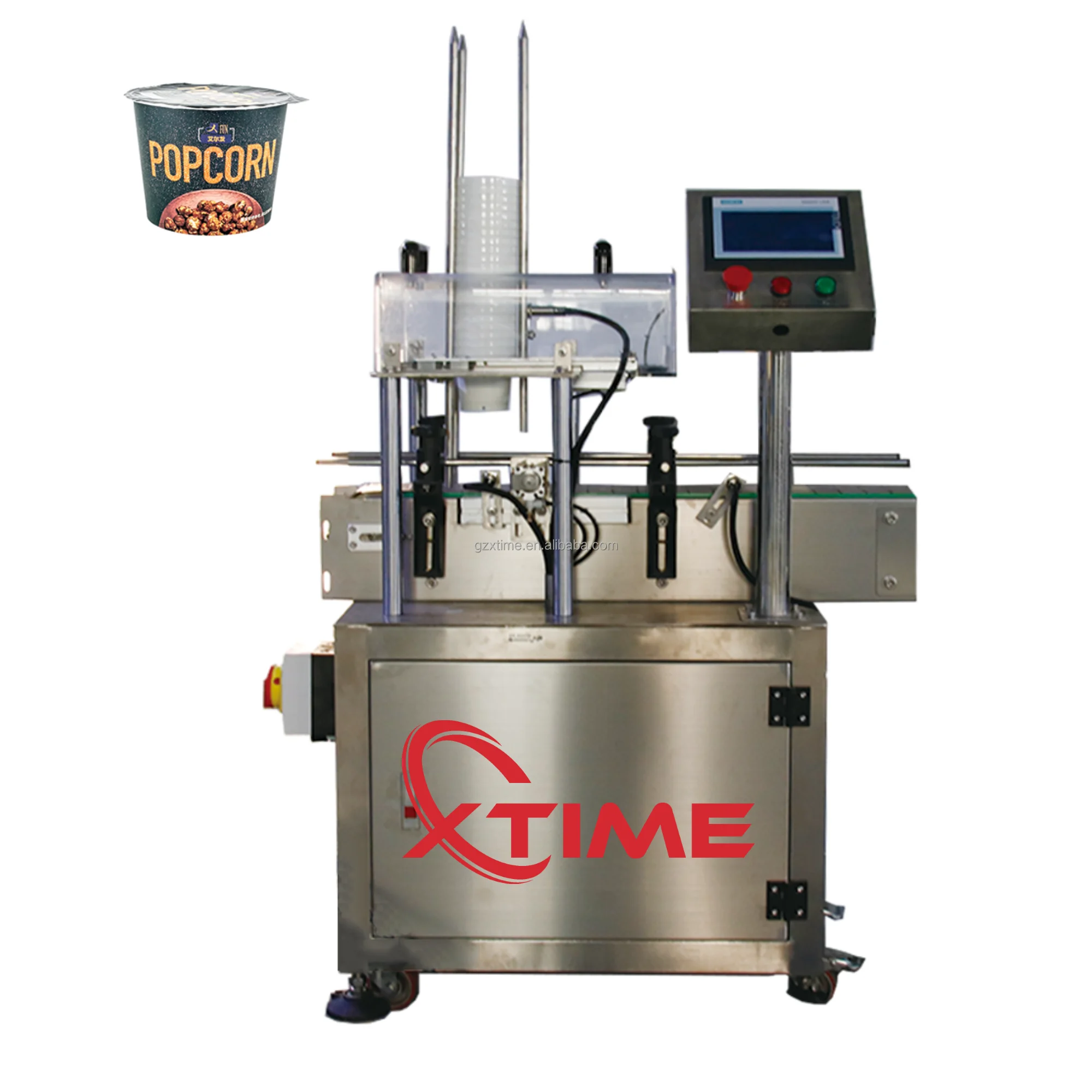 Xtime Fully Automatic Double Heads Empty Aluminum Bowl Paper Cup Dispenser for Cup Packing Machine