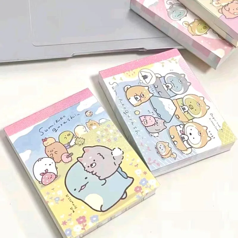 4pcs/lot Sumikko Gurashi Memo Pad Sticky Note Kawaii Notebook Stationery Label Notepad Post Office School Supplies