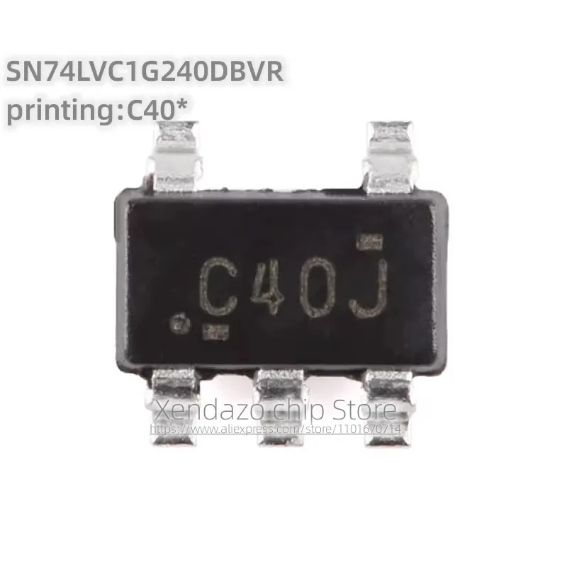 10pcs/lot SN74LVC1G240DBVR printing C40* C40J SOT-23-5 package Original genuine Single channel reverse buffer/driver chip