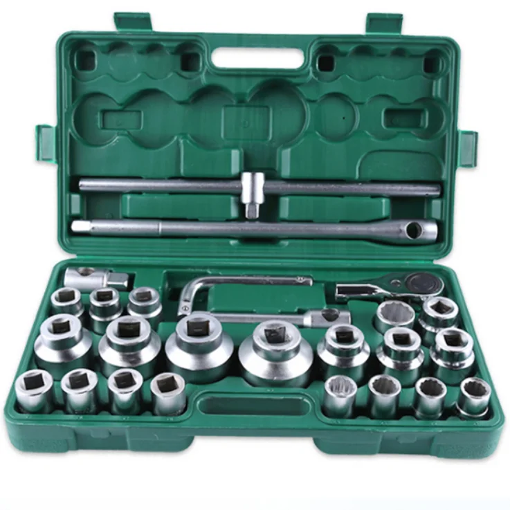 

26 Pcs Box Spanner Wrench car tools Torx Bit Car Drive 3/4 Heavy Duty Socket Set For Auto Car Repair Tools