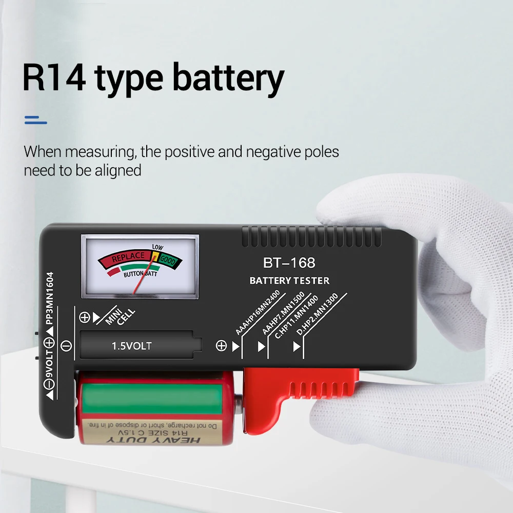 Tester per batteria digitale da 1 ~ 6 pezzi Display LCD rilevatore di capacità della batteria a bottone AA/AAA strumenti diagnostici di capacità