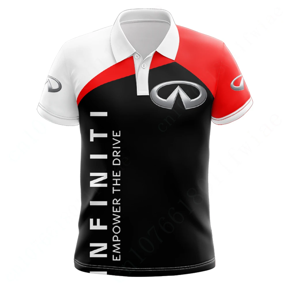 Infiniti เสื้อโปโลและเสื้อเบลาส์แบบลำลองสำหรับผู้ชาย, เสื้อยืดอะนิเมะแบบฮาราจูกุเสื้อแขนสั้นแห้งเร็ว