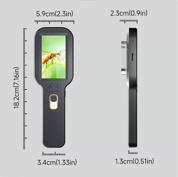 Dual Lens 500X Handheld Microscope 3