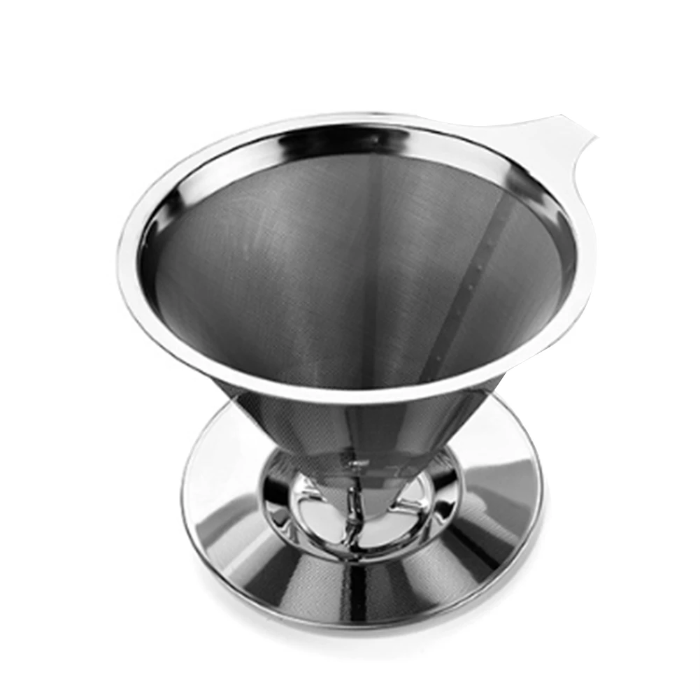 

Reusable 304 Stainless Steel Coffee Filter Holder Pour over Coffees Dripper Mesh Coffee Tea Filter Basket Tools