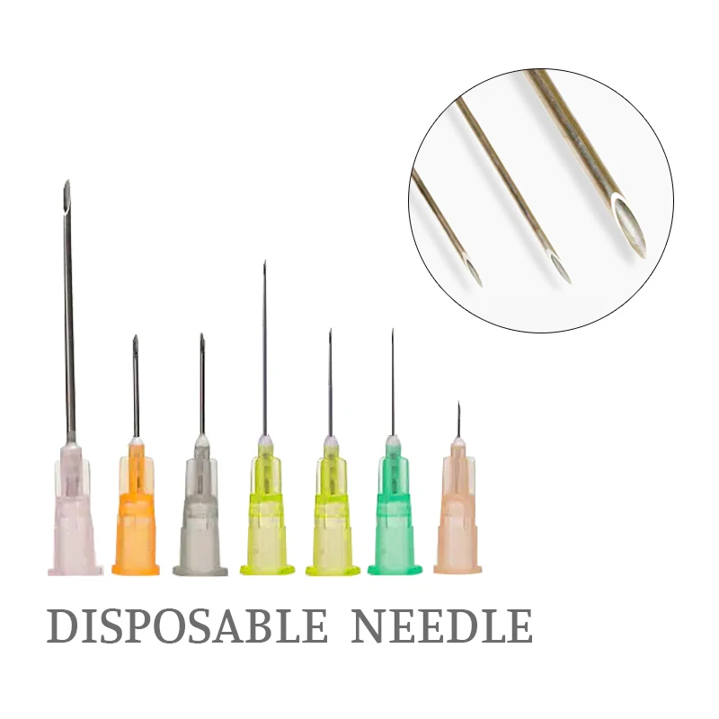 Wholesale 27G 13mm 30G 4mm 13mm 30mm 34G 4mm Disposable Ultrafine Painless Teeth Needle Small Irrigator Less Damage Eyelid Tool