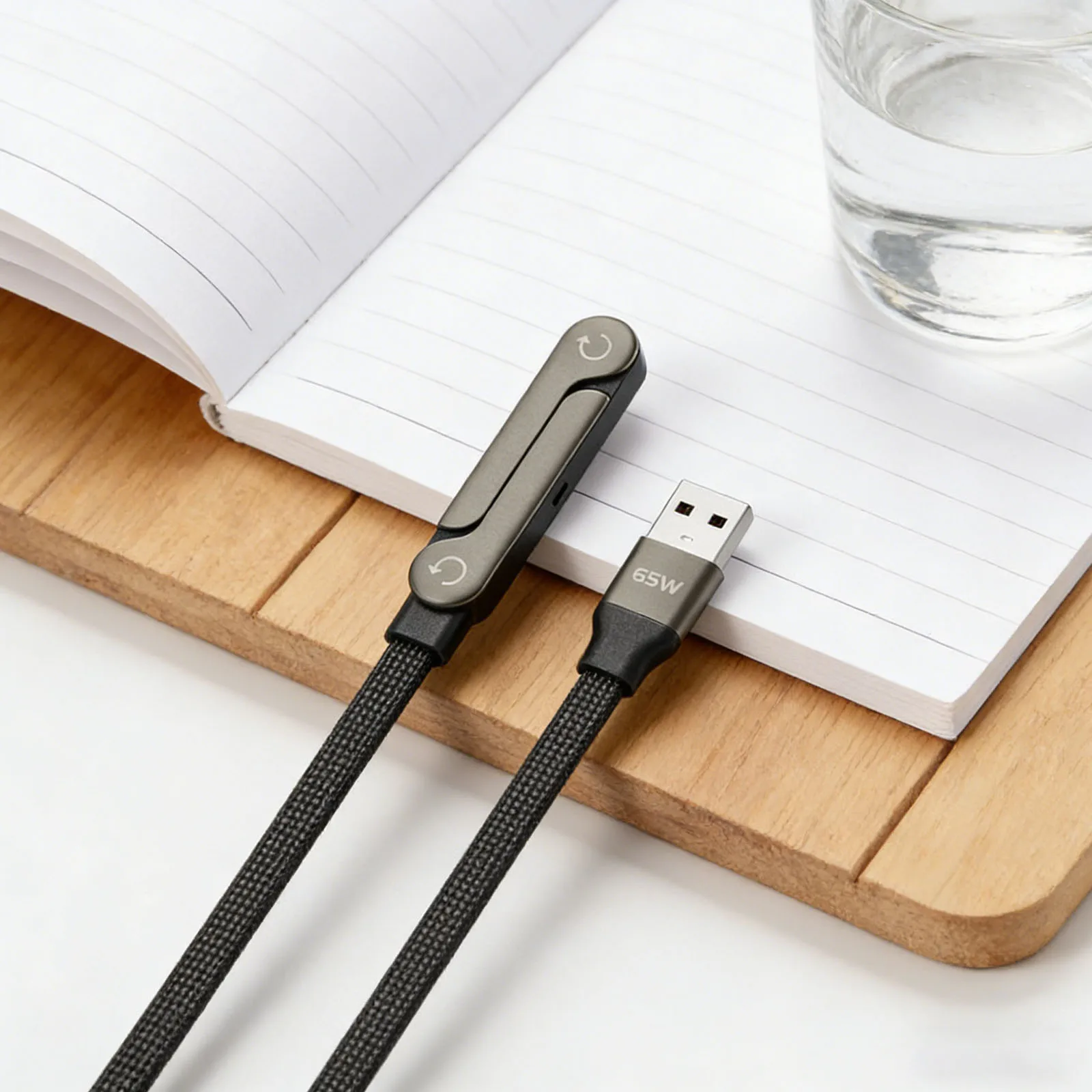 240W/65W Invisible Holder Charger Cable Fast Charging Cord with Braided Cable with Built-in Phone Stand for iPhone 17