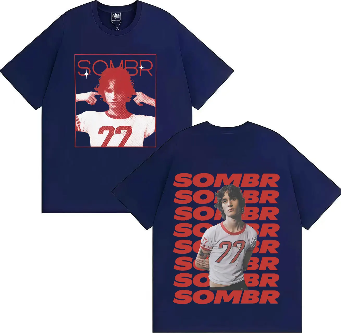 Streetwear SOMBR The Late Nights Young Romance Tour 2025 Gothic Music Teenagers Y2K T-Shirt Mens Women Oversized Tee Unisex Tops