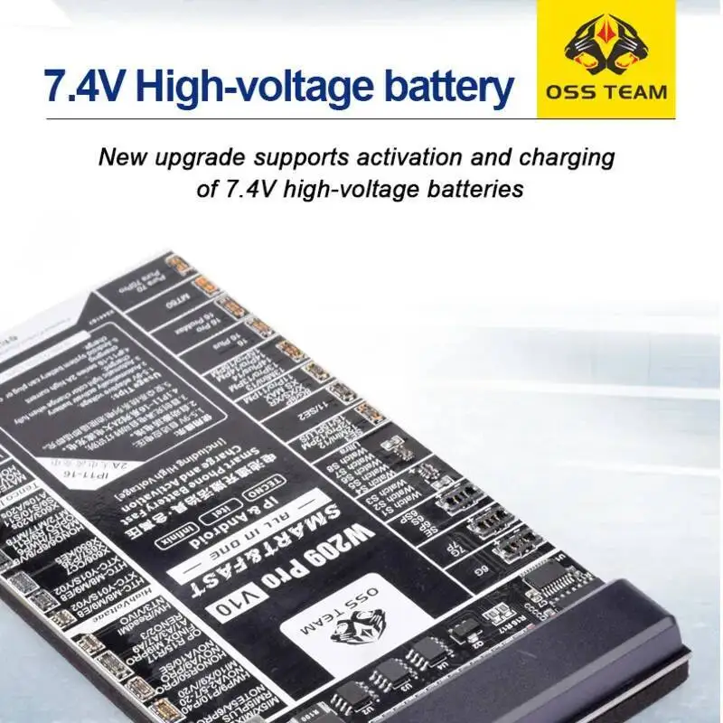

New Battery Tester And Activation Board OSS W209 Pro V10 Support X-16PM Fast Charging Current And Voltage Detection Tool.