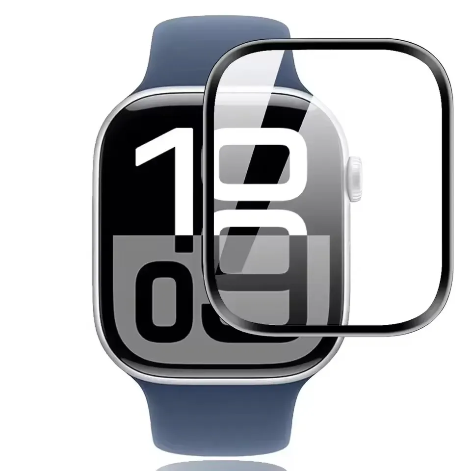 واقي شاشة من الزجاج المقسى لساعة أبل الترا 2 49 ملم IWatch Series 10 46 ملم 42 ملم Se 7 6 8 9 44 ملم 40 ملم 45 ملم 41 ملم 38 فيلم