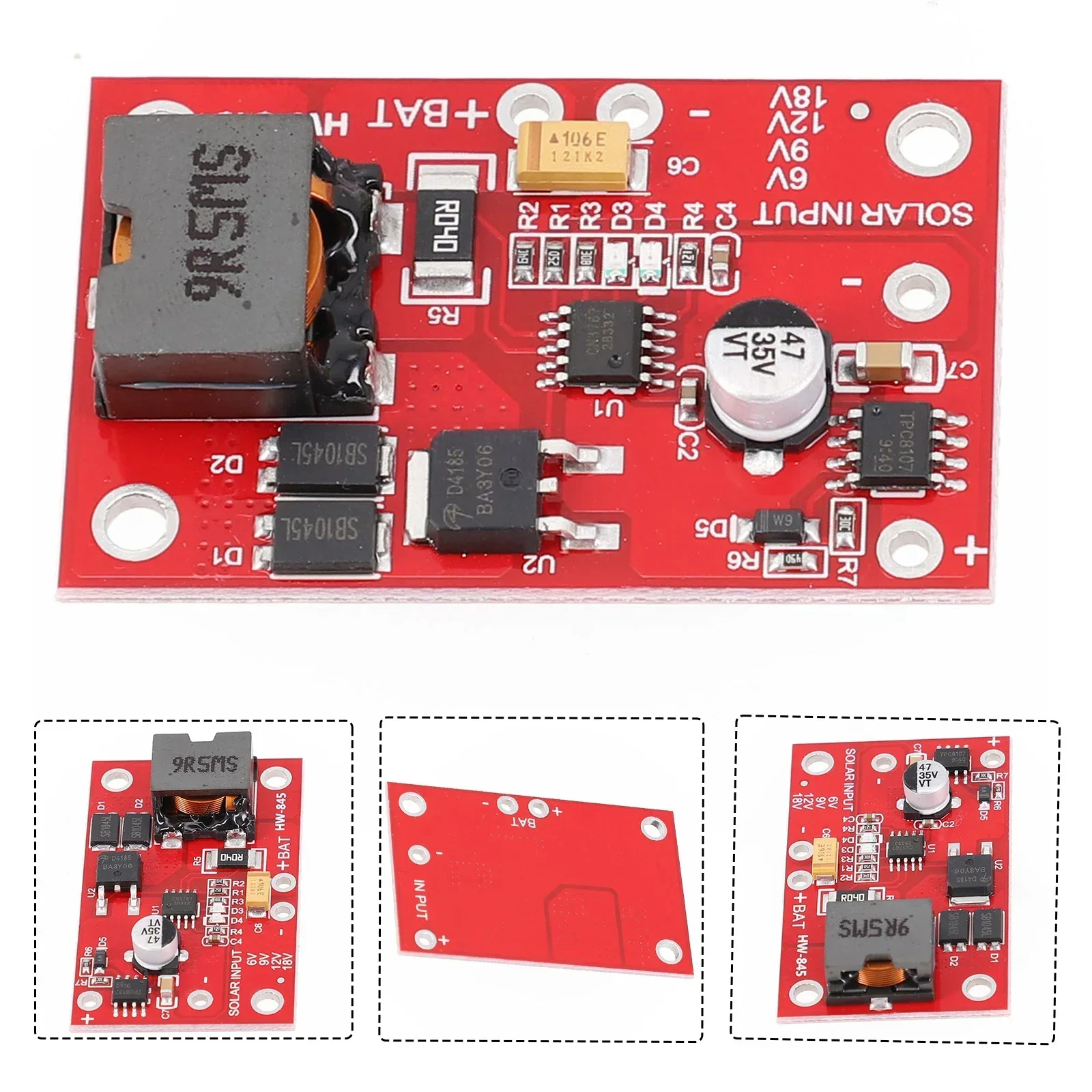 MPPT Solar Panel Controller Charging Module For 12V  Acid Battery Charger 3A  Battery End Overvoltage Protection For Solar Panel