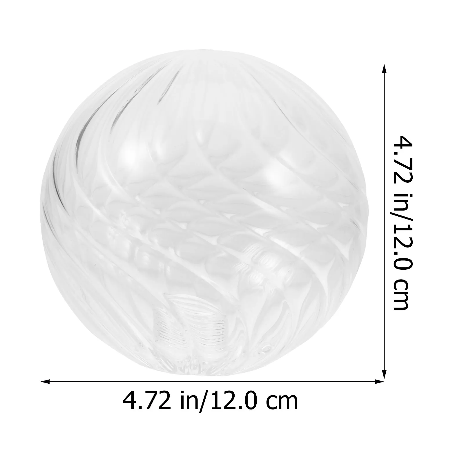 Glass Pendant Lamp Shade – Transparent Ball Ceiling Light Cover for Living Room & Dining Area