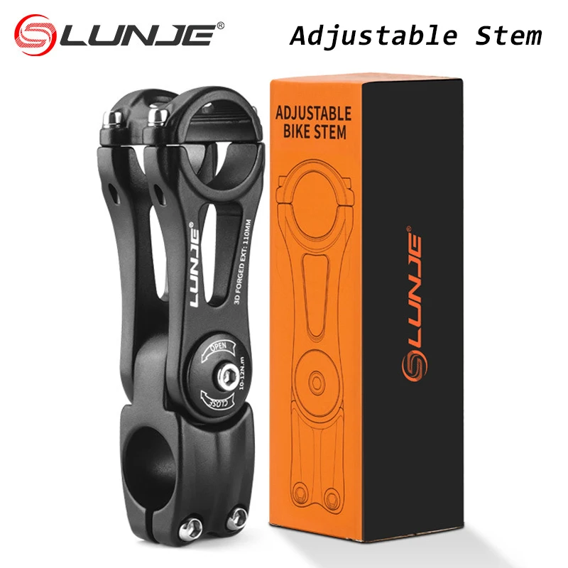 

Регулируемый вынос велосипеда LUNJE, 80 градусов, 90 мм, 110 мм, 130 мм, 145 мм, вынос дорожного горного велосипеда, руль велосипеда, мост, велосипедный стол