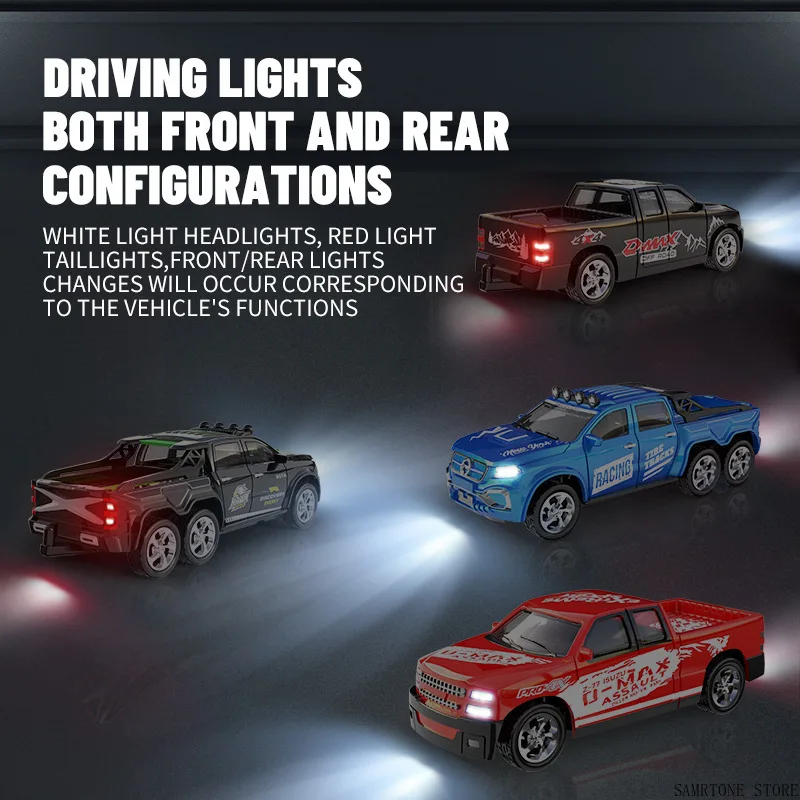 RC Cars 2.4G 5-Channel 1:64 Alloy Mini Remote Control SUV Drifts One Hour Long Endurance Electric Off-road Vehicle for Children