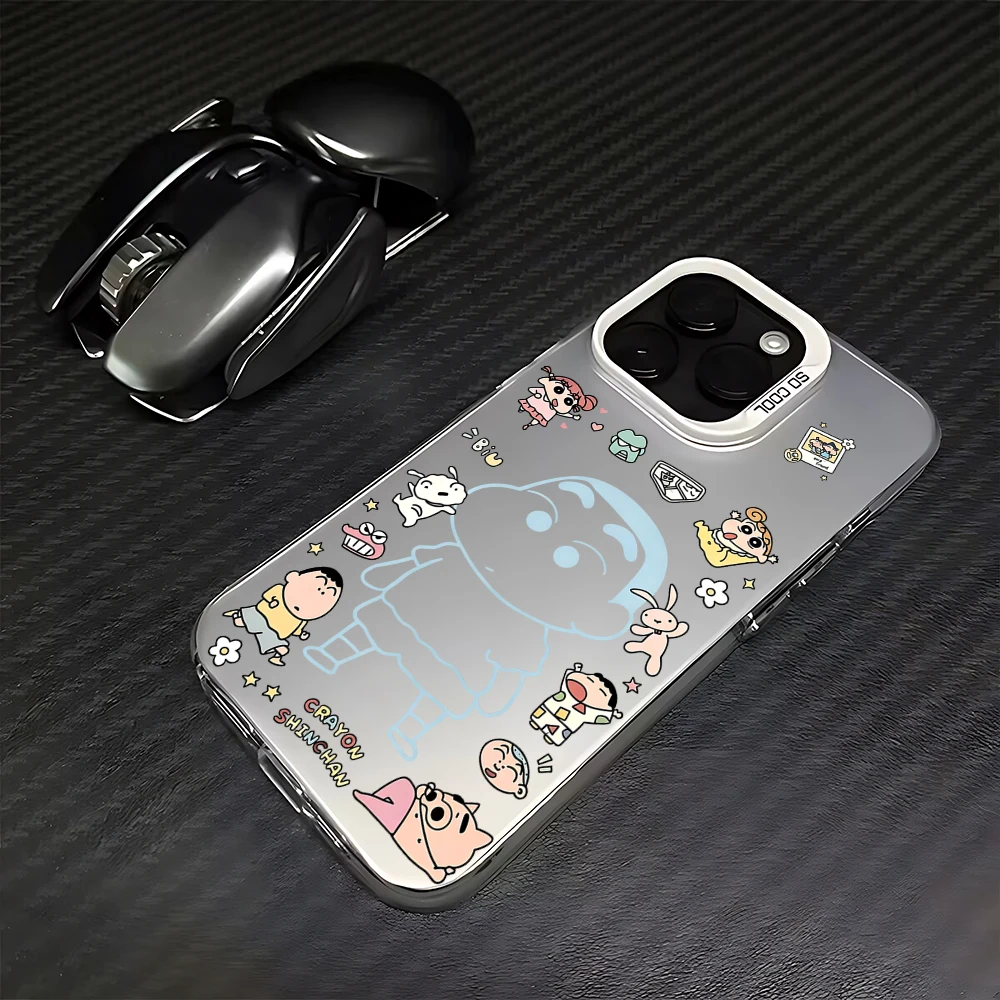 Cute Crayon S-Shin-chans Phone Case for Samsung Galaxy S26 S25 S24 S23 S2 Note20 FE Ultra Edge Plus 4G 5G Anti Fall Matte Cover