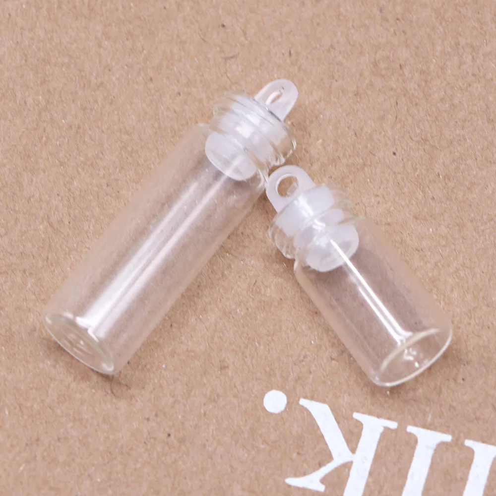 Dollhouse Christmas Decoration Mini Luminous Wishing Bottle, Powdered Drift Bottle Miniature Scene Accessories