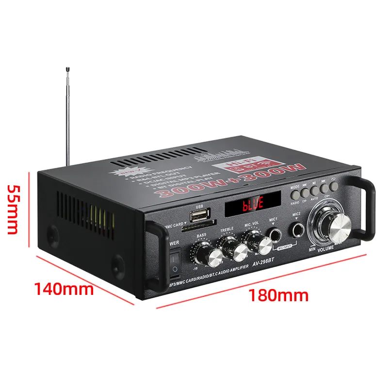 Professional High-power Speakers Power Amplifiers Home Bluetooth  Audio  Digital Power Amplifiers
