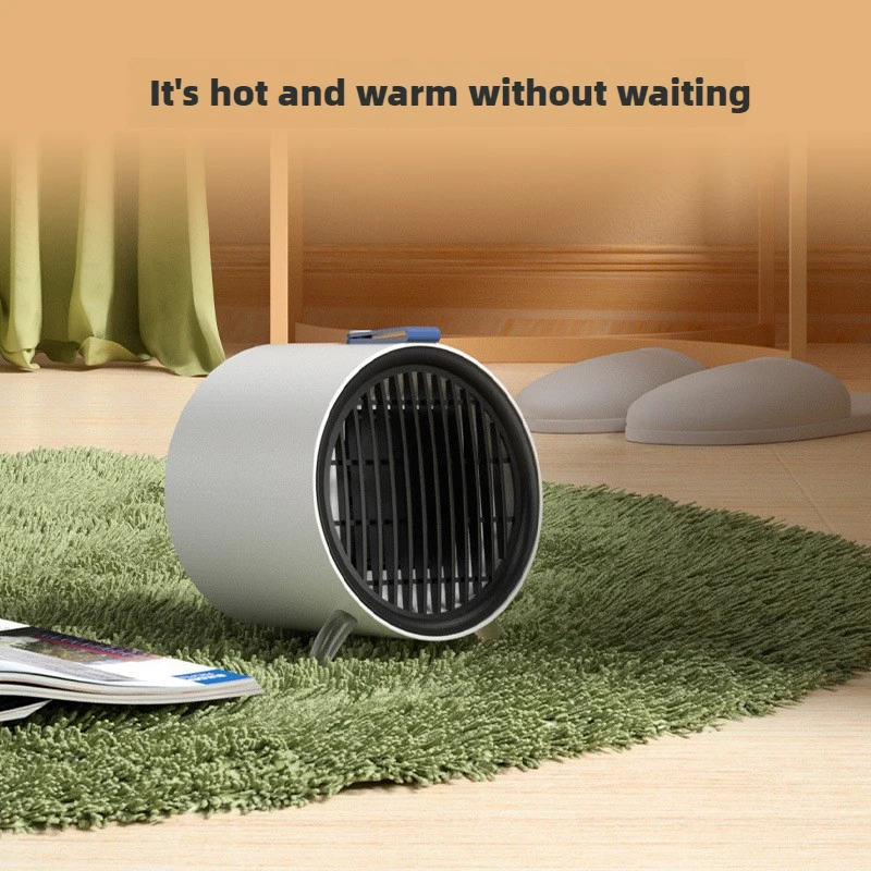 Energy-saving desktop mini heater suitable for indoor, safe and quiet, bedroom home desk