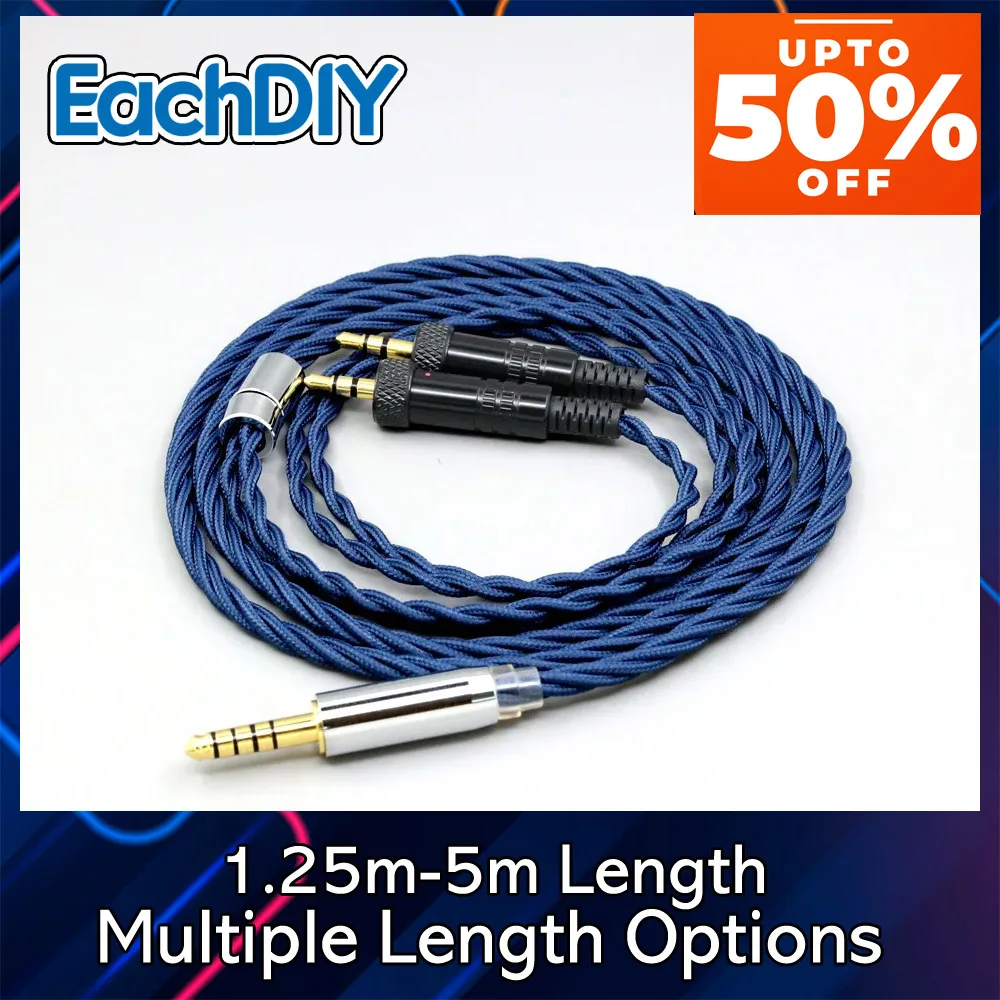 99% 純銀 OCC グラフェン合金ソニー MDR-Z1R MDR-Z7 MDR-Z7M2 フルスリーブイヤホンケーブルを修正するネジ付き 8595