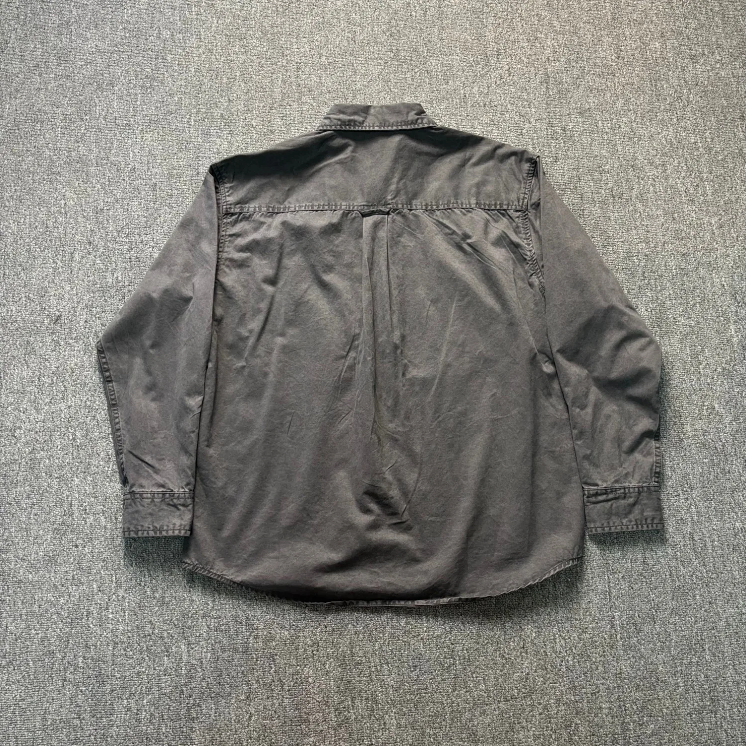Autumn new retro men's patchwork long-sleeved shirt work shirt jacket loose casual top