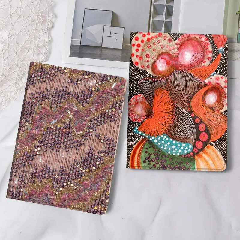 

Cartoon Floral Pattern Fabric Tablet Case For Samsung Tab Galaxy S6 S11 A A7 A8 A9 A11 10.1 10.4 10.5 Plus Lite Gift