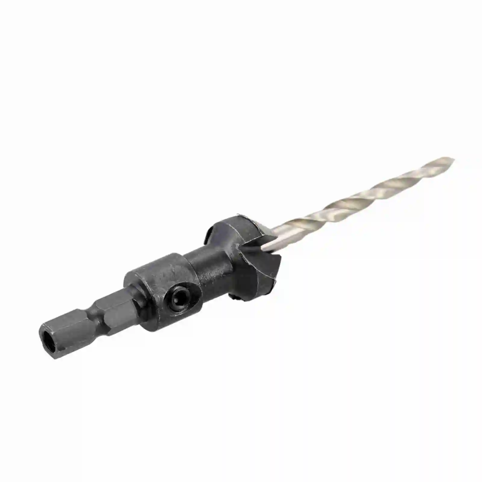 4pcs Countersink Drill Bit Set Detachable The Length Is Adjustable. 1/4in Hex Shank Adjustable Woodworking Tapered Drill Bit