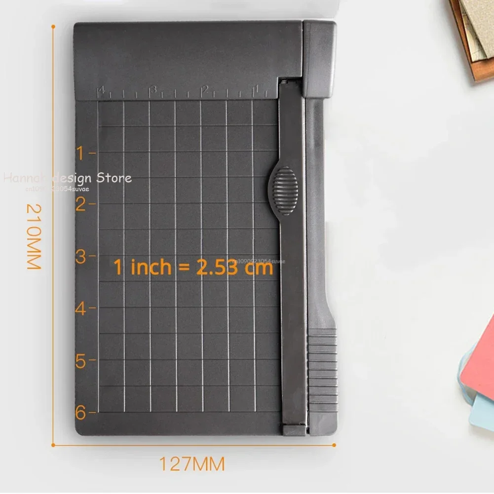 Paper Cutter A5 Paper Trimmer 1-6 Inch Portable Photo Paper Guillotine Built-In Ruler Office Stationery Cutting Portable Machine