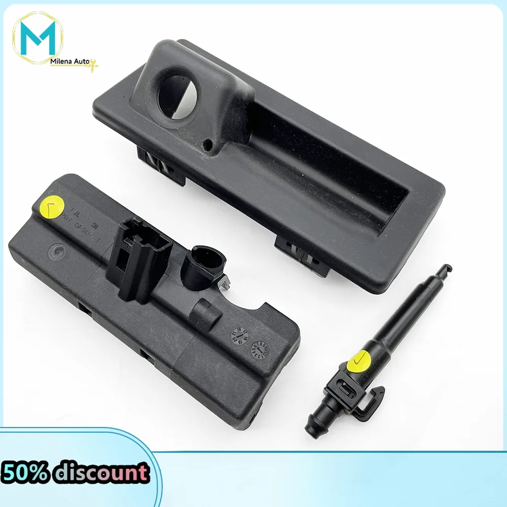 Trunk hand button Rear View Camera Shell Case With Water Spray Nozzle For Audi Q7 4M A4 B9 Tiguan MK2