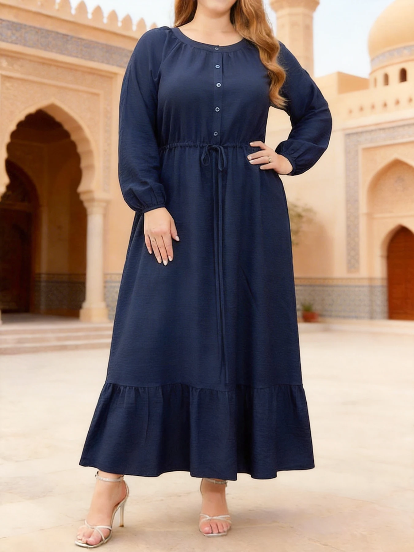 navy winter dress 12 Season Color Analysis | Indigo Tones line formal dress features cap sleeves and a lace bodice Navy Wool Midi Dress with