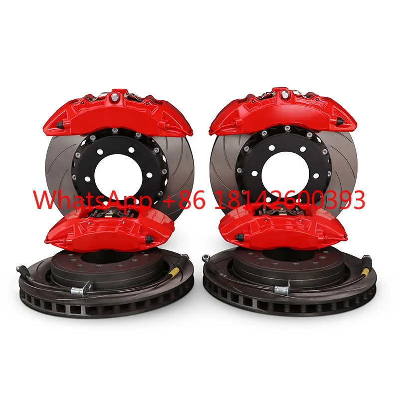 6/4 Pistons Full Set Big Brake Caliper Kit 380/355MM Disc High Performance Universal Brake System for Multiple Vehicles