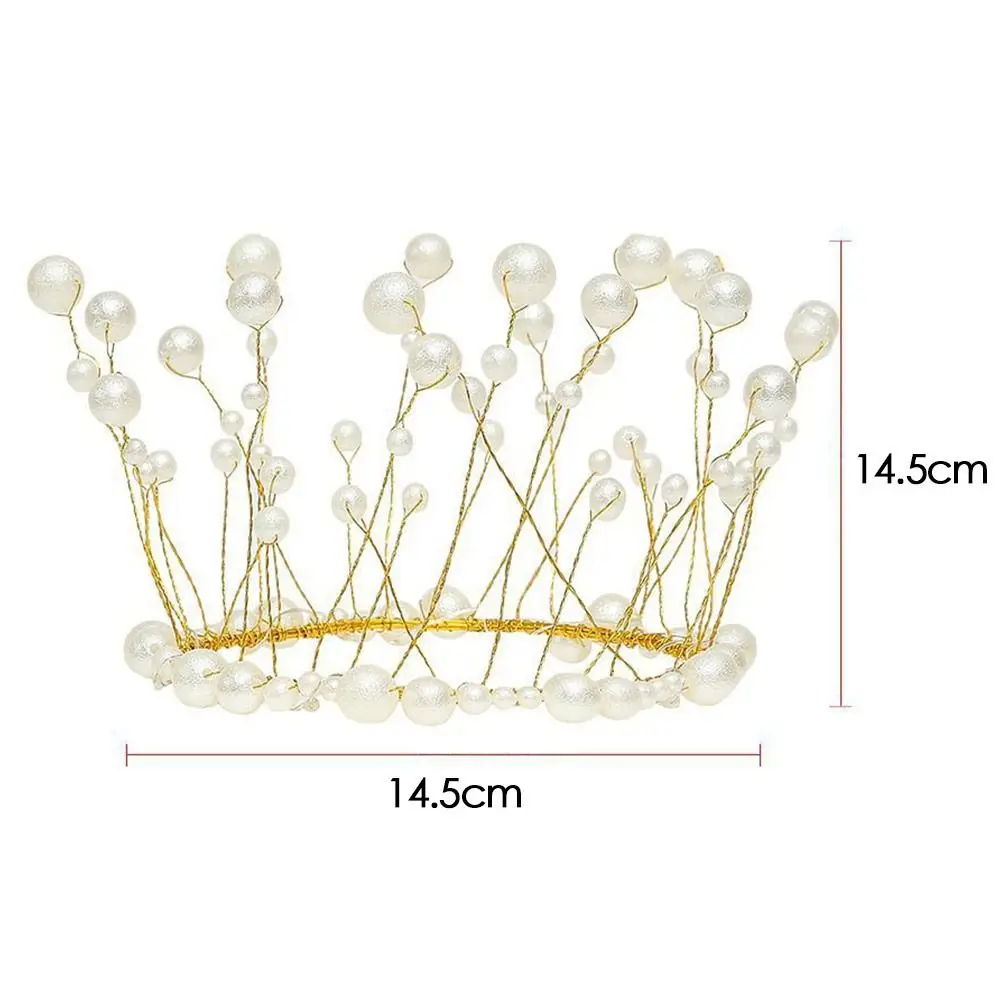 Dziewczyny ślub Luminous Hairband perła korona światło w kształcie kwiatów Up pałąk dekorację na imprezę świąteczną świecące wieniec LED — zdjęcie 2