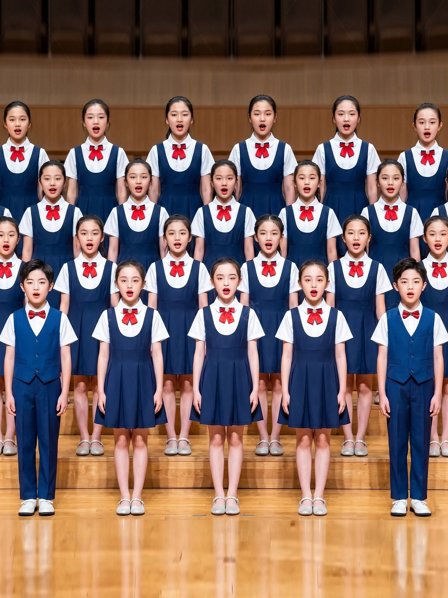 

Children's Choral Reading Performance Costume National Speech Competition Host Outfit Primary Middle High School Girls