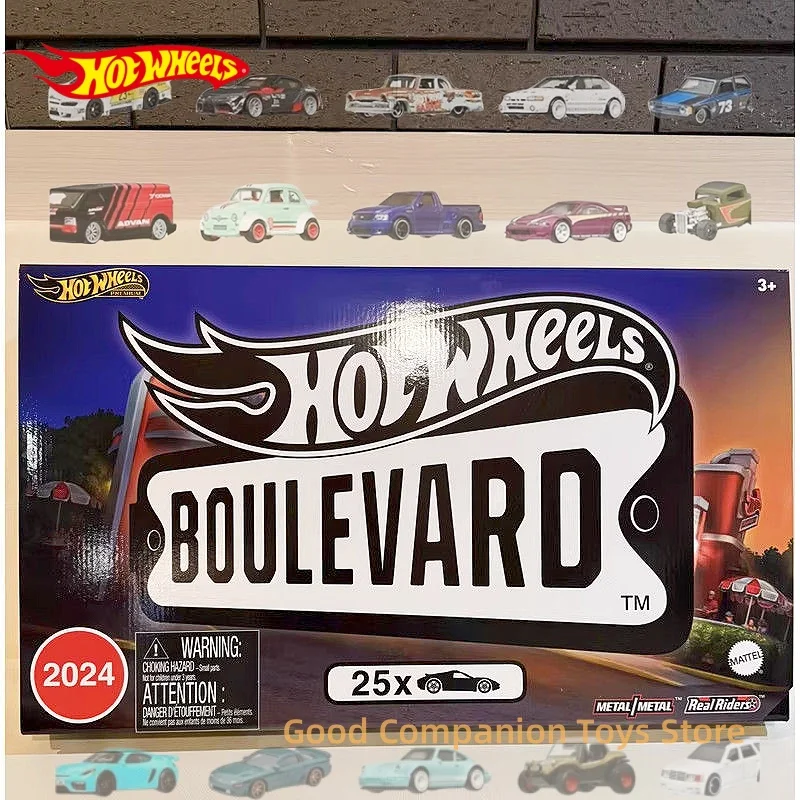 

Original Hot Wheels Boulevard Exclusive Premium 1:64 Scale Diecast Car Garden Boulevard 25-Piece HRW96 Complete Set Gifts