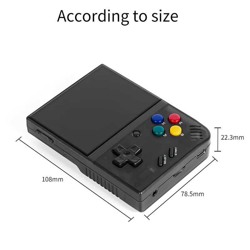 MIYOO-Mini Plus Handheld Game Console, Console Retro Portátil, de 3,5 polegadas IPS HD Screen, Sistema Linux, Emulador de jogos clássicos, Presente das crianças