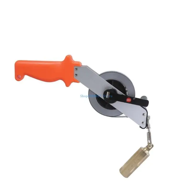 

896B Oil Tanks Gauging Tape Depth Measuring Tool Brass Plumbs Bob Double side Marking for Accurate Liquid Level Measurement