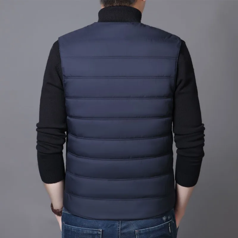 2024 New Autumn and Winter Fashion Lightweight Vest Men's Inside and Outside Waistcoat Male's Casual Loose Waist Jacket Coat