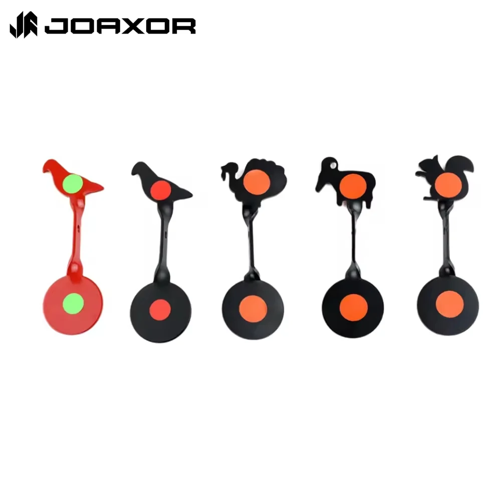 JOAXOR Metal Auto Reset Steel Targets Hunting Shooting Targets Rotation Animal DesignTarget Target Practise ﻿