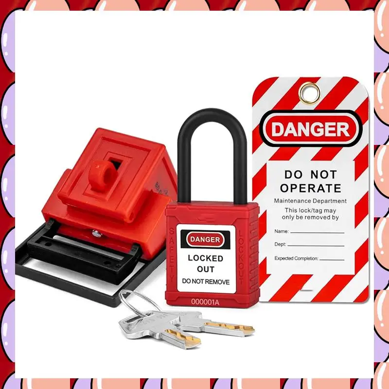 A72Z Circuit Breaker Lockout Device With Lotopad Lockand Tag For 480/600V Clamp-On Breaker Lock Out Tag Out B