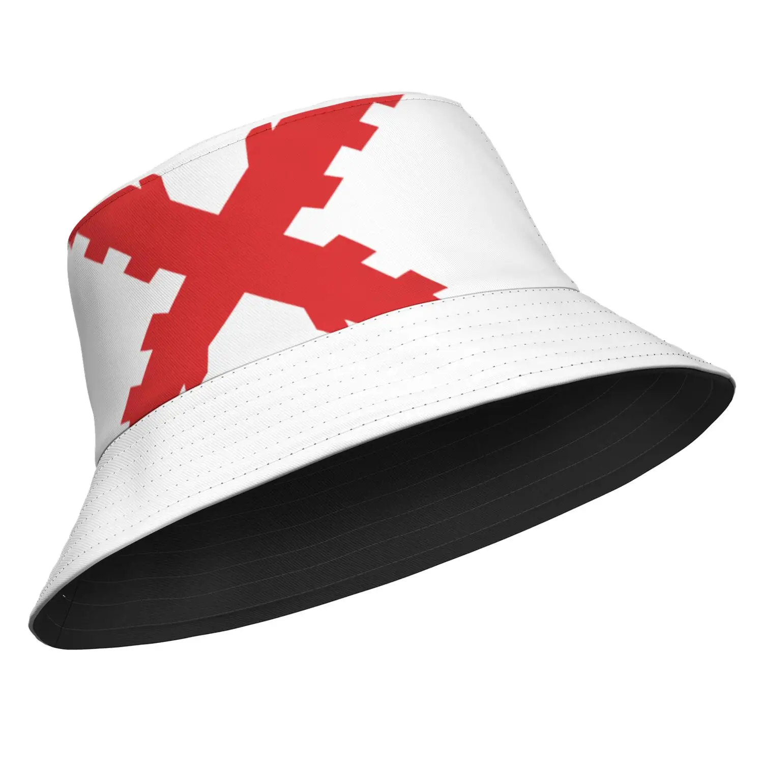 Custom Spanish Empire Custom Made Name Team Logo Bucket Cap Burgundy Hispanic Catholic Monarchy Print Photo Flag Fisherman Hats