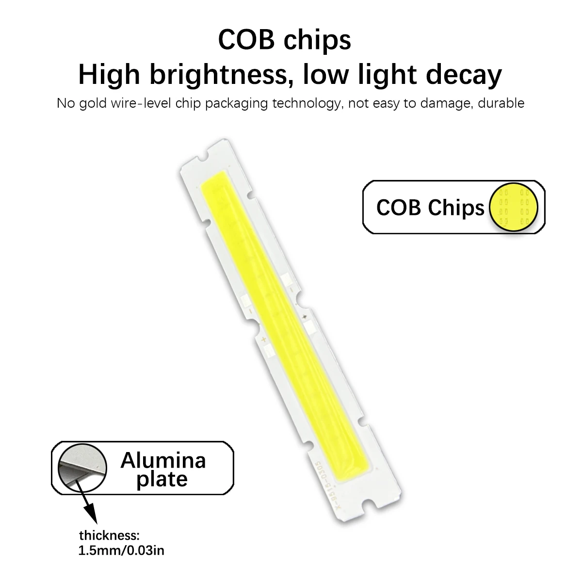 5PCS Manufactur DC 9-12V 300LM LED COB Module Light Hard Strip 95*15MM 3000K 6500K Bulb For DIY Lamp