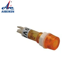 Luz piloto para máquina industrial, luz indicadora de alta calidad con señales de cable, lámparas piloto DC 12V, color amarillo