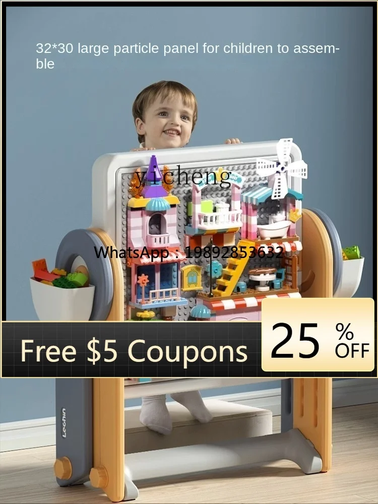 zz multifuncional bloco de construção mesa dobrável brinquedo crianças educação prancheta do bebê