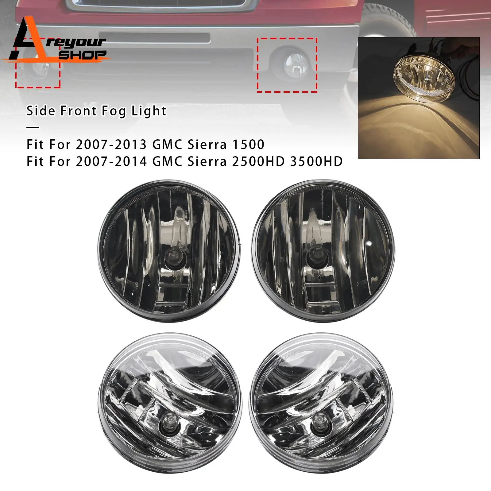 

Противотуманные фары с лампочками для GMC Sierra 2500HD 3500HD 2007-2014 гг.